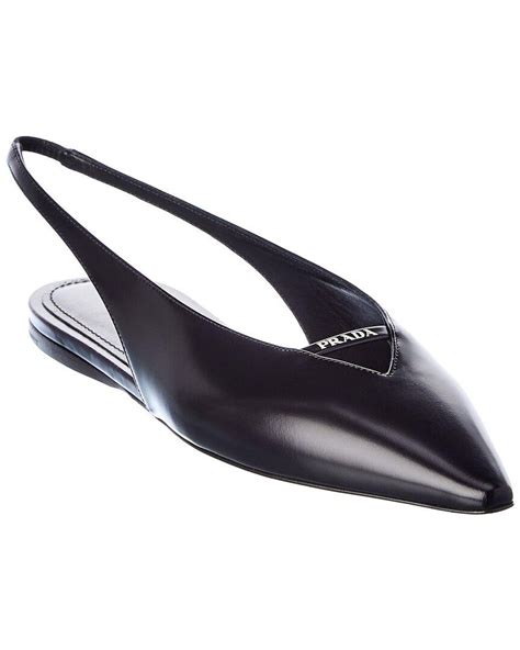 prada slingback pointy toe flat|Prada ankle boots.